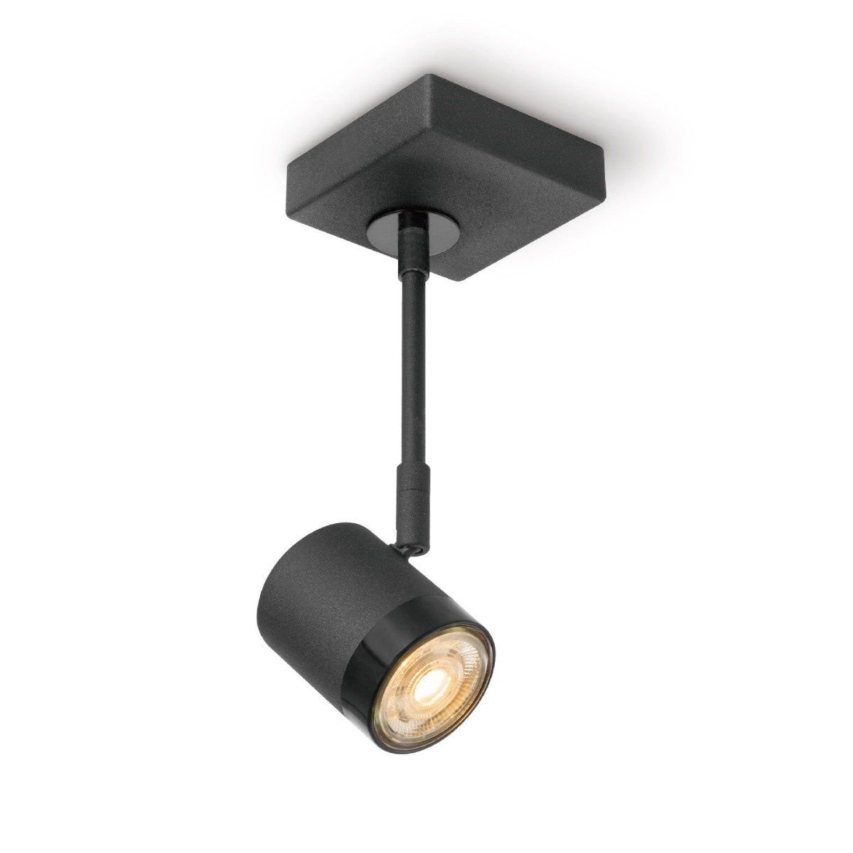 Home Sweet Home LED-Aufbaustrahler Manu - inkl. dimmbarer LED-Lampe - Schwarz