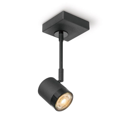 Home Sweet Home LED-Aufbaustrahler Manu - inkl. dimmbarer LED-Lampe - Schwarz