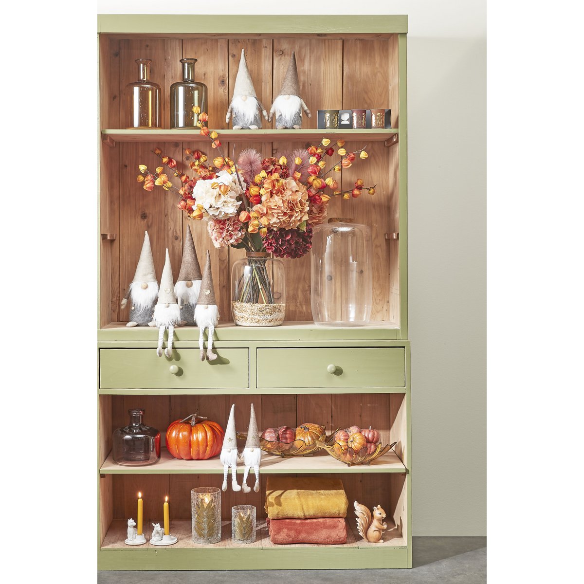 Regal Flaschenvase – H30 x Ø16 cm – Glas – Braun
