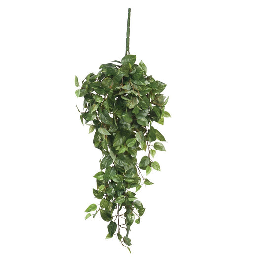 Künstliche Hängepflanze Scindapsus – L15 x B30 x H80 cm – Grün