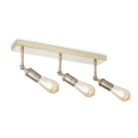 Home Sweet Home Aufbaustrahler Spy 3 - inkl. dimmbarer LED-Lampe - Messing