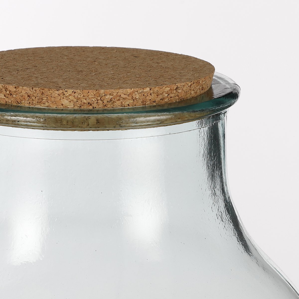 Olly Vase - H38 x Ø29 cm - Recyceltes Glas - Transparent