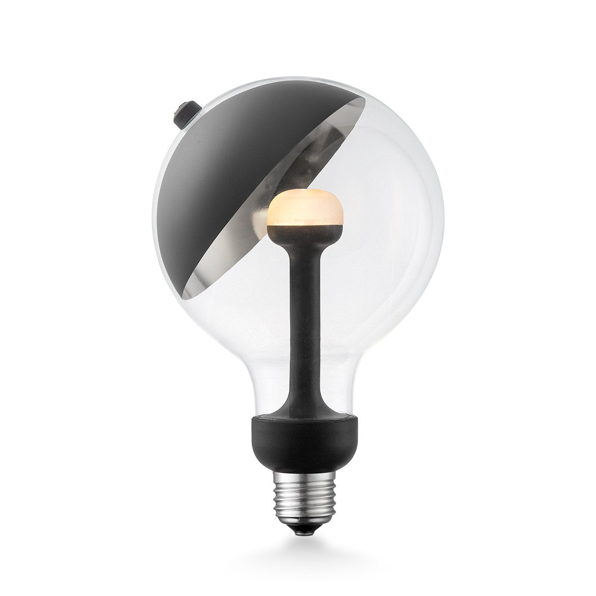 Home Sweet Home dimmbare LED-Lampe Sphere schwarz-silber G120 E27 5W 400Lm