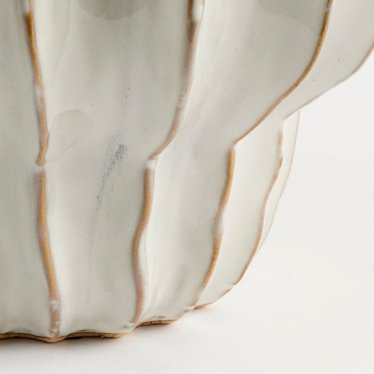 Altea Vase – H28 x Ø24,5 cm – Keramik – gebrochenes Weiß