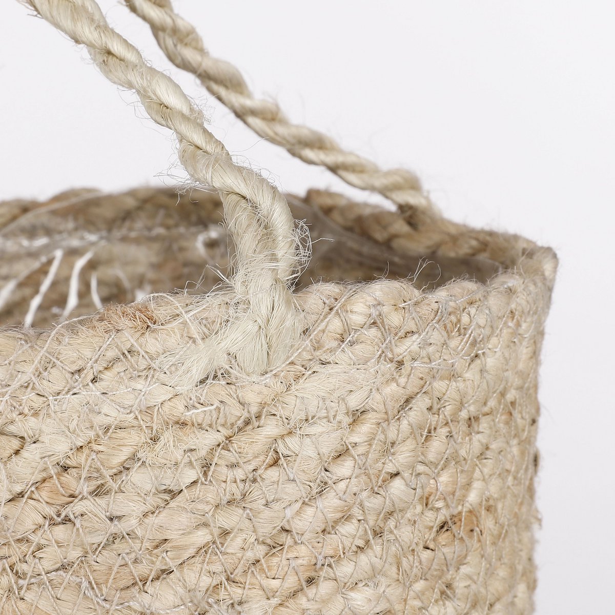 Atlantic Korb für Pflanzen – 2er-Set – H16 x Ø16 cm – Creme