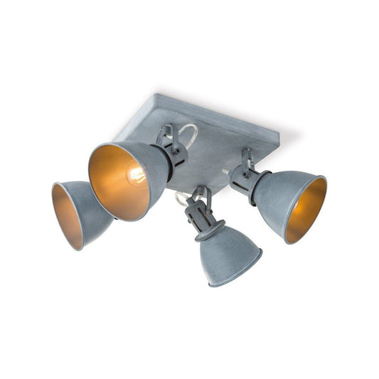 Home Sweet Home LED Aufbaustrahler Fama 4 – inkl. dimmbarer LED-Lampe – Beton