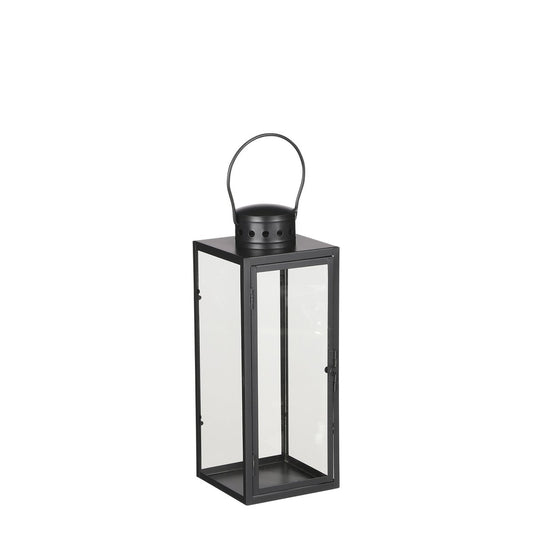 Arzilla Laterne – L13,5 x B13 x H34,5 cm – Schwarz