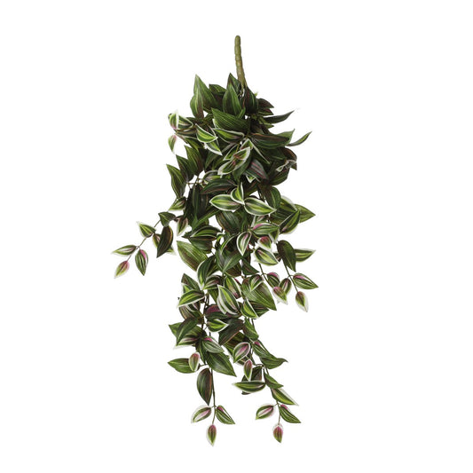 Tradescantia Künstliche Hängepflanze – L15 x B20 x H54 cm – Grün