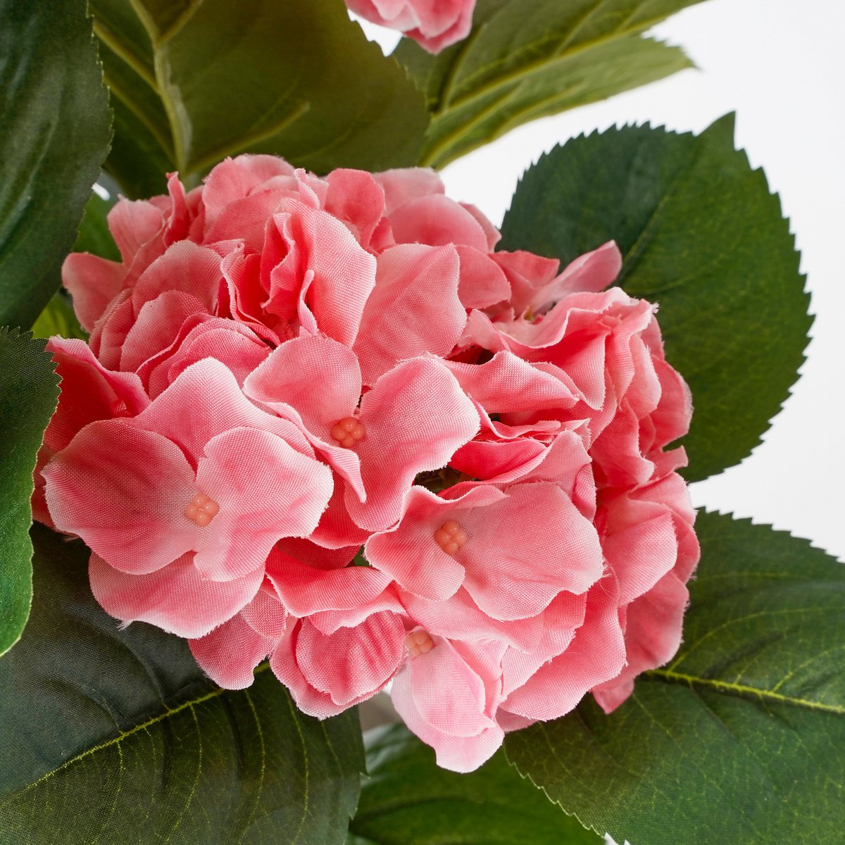 Künstliche Hortensienpflanze im Blumentopf Stan – H40 x Ø35 cm – Rosa