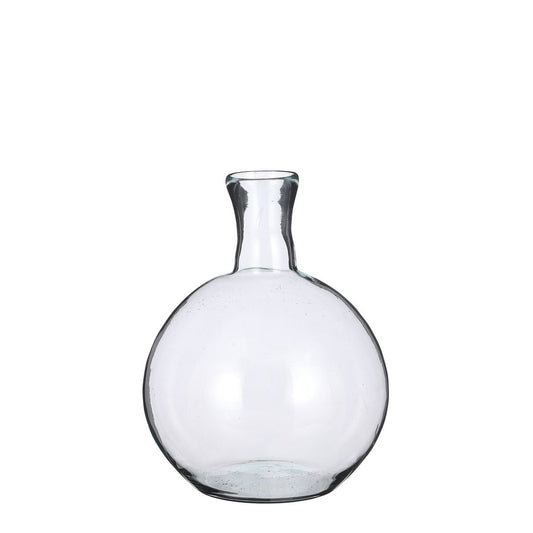Lilou Vase - H31 x Ø22 cm - Recyceltes Glas - Transparent