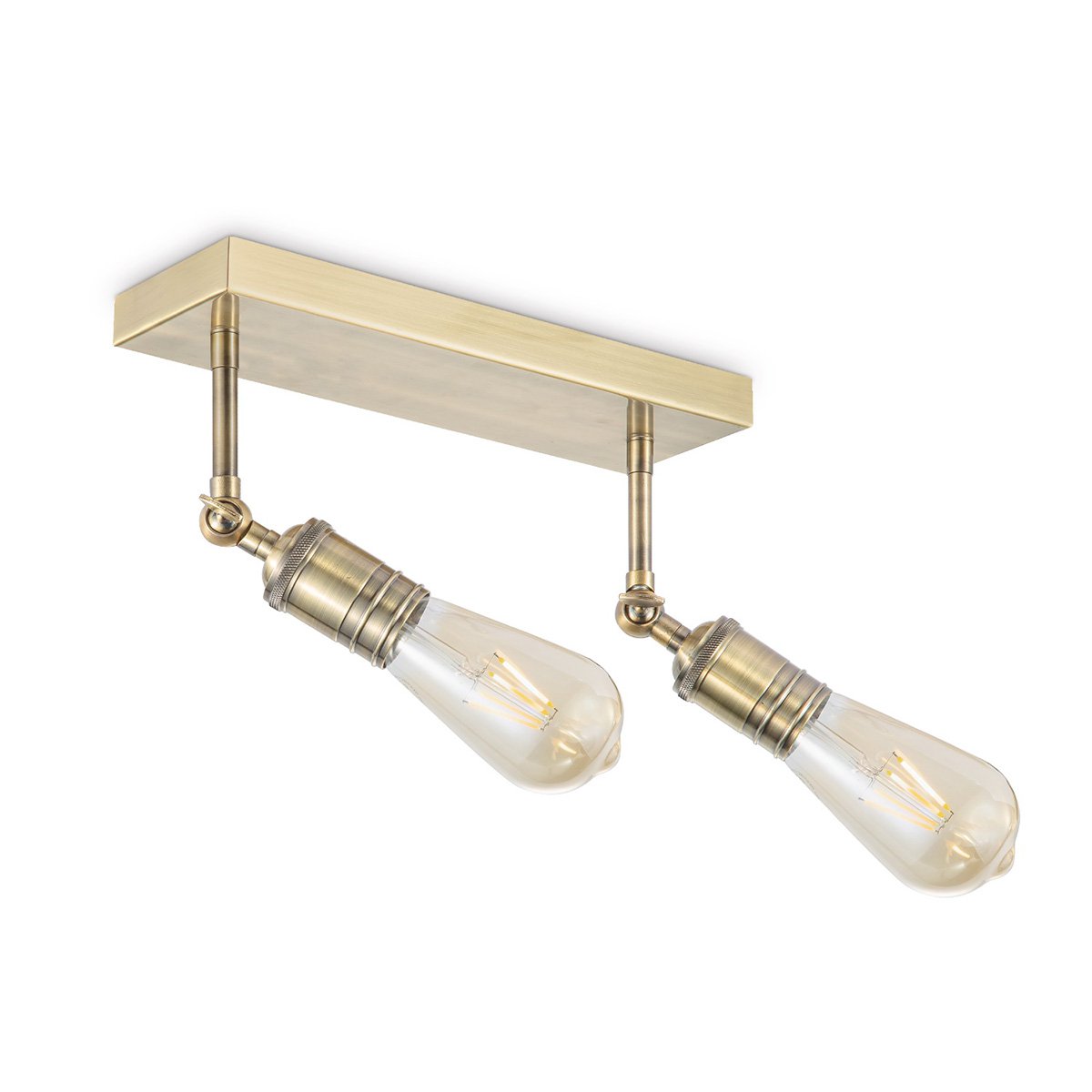 Home Sweet Home Aufbaustrahler Spy 2 - inkl. dimmbarer LED-Lampe - Messing