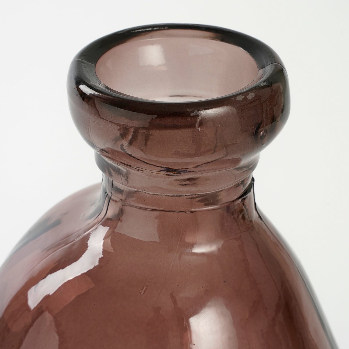 Pinto Vase - H51 x Ø22 cm - Recyceltes Glas - Dunkelbraun