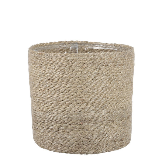 Atlantic Korb für Pflanzen – H20 x Ø20 cm – Jute – Creme