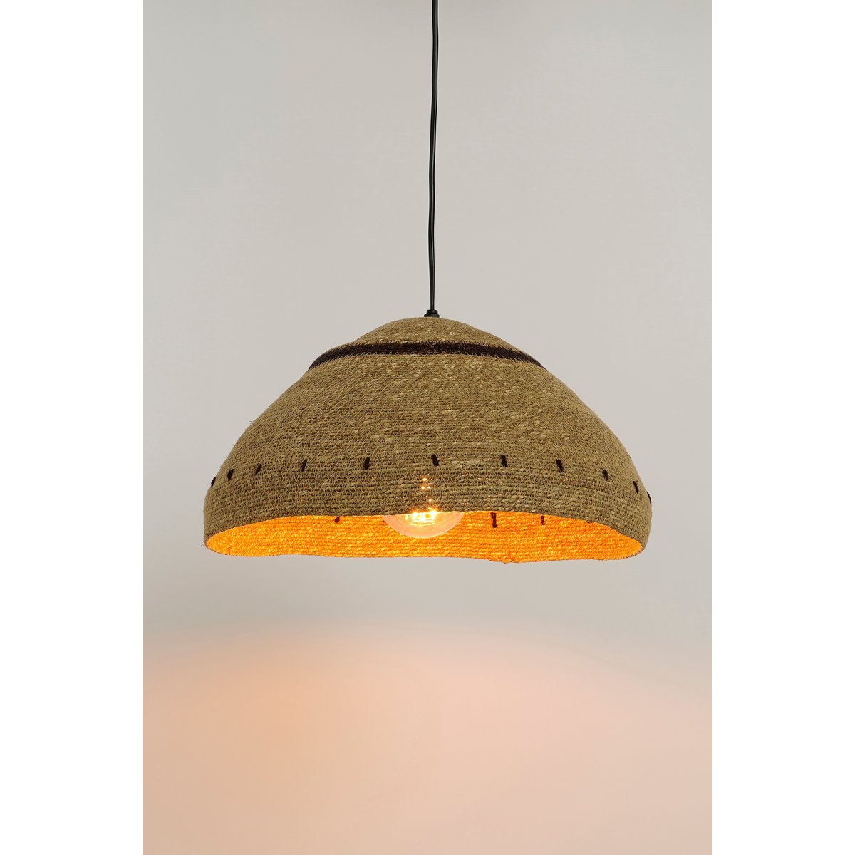 Joulz Hängelampe - H22 x Ø41 cm - Jute - Hellbraun