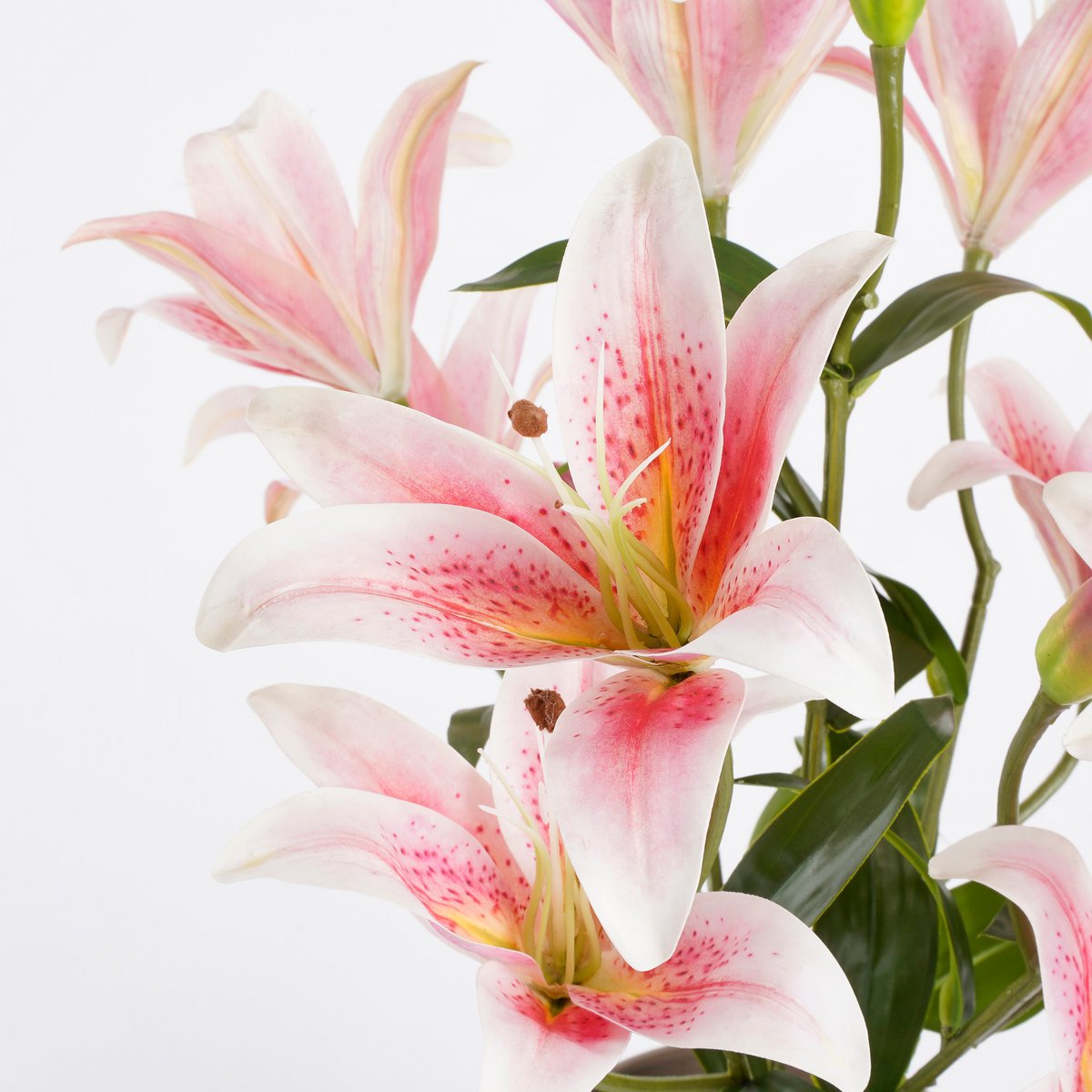 Künstliche Tigerlilie im Blumentopf Stan – H47 x Ø45 cm – Rosa