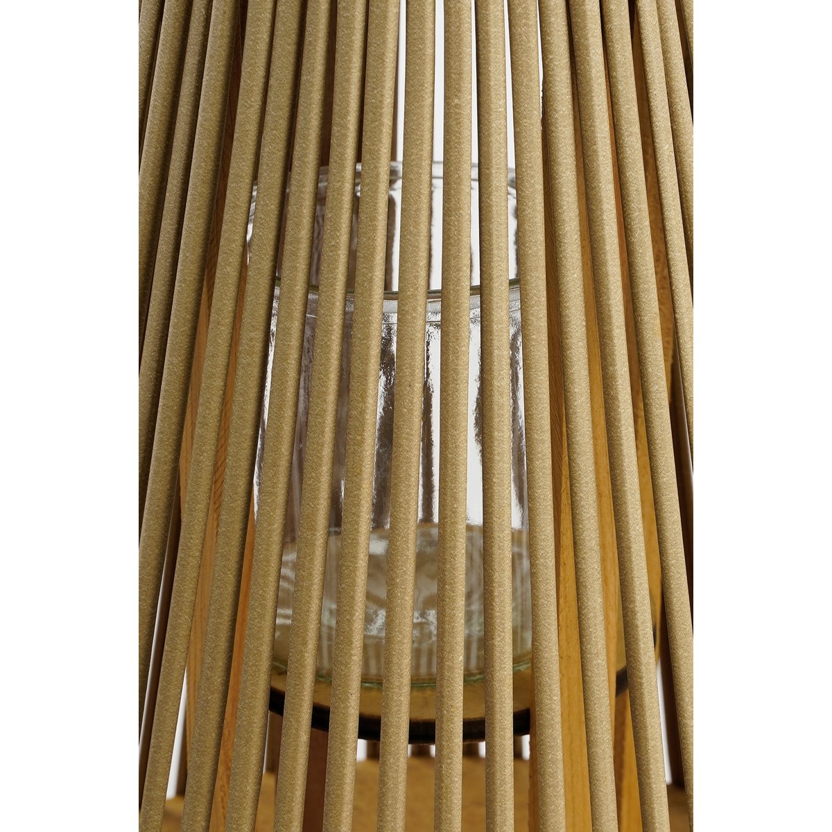 Cosmo Laterne – H38 x Ø15 cm – Recyceltes Polyester – Hellbraun