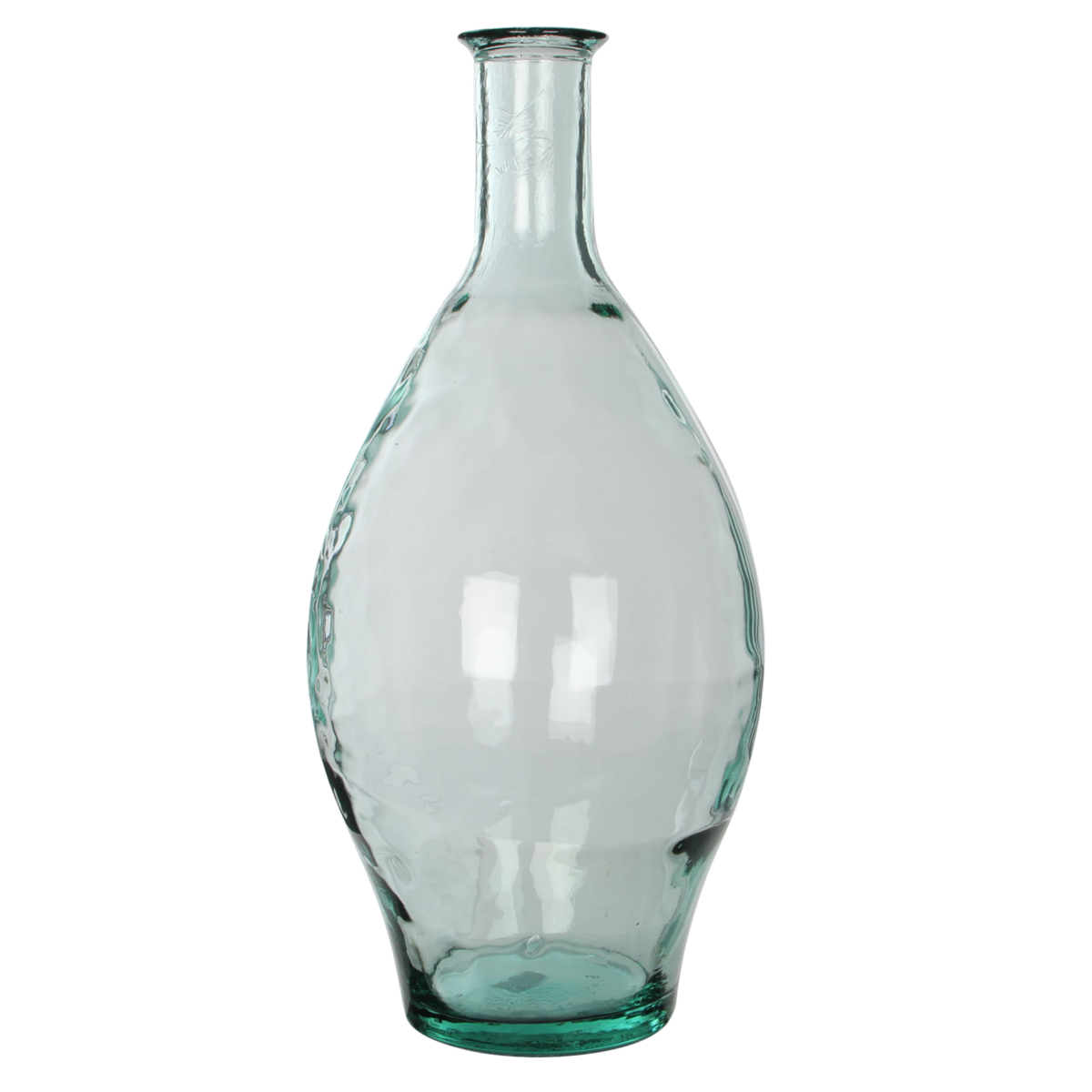 Kyara Flaschenvase – H60 x Ø28 cm – recyceltes Glas – transparent