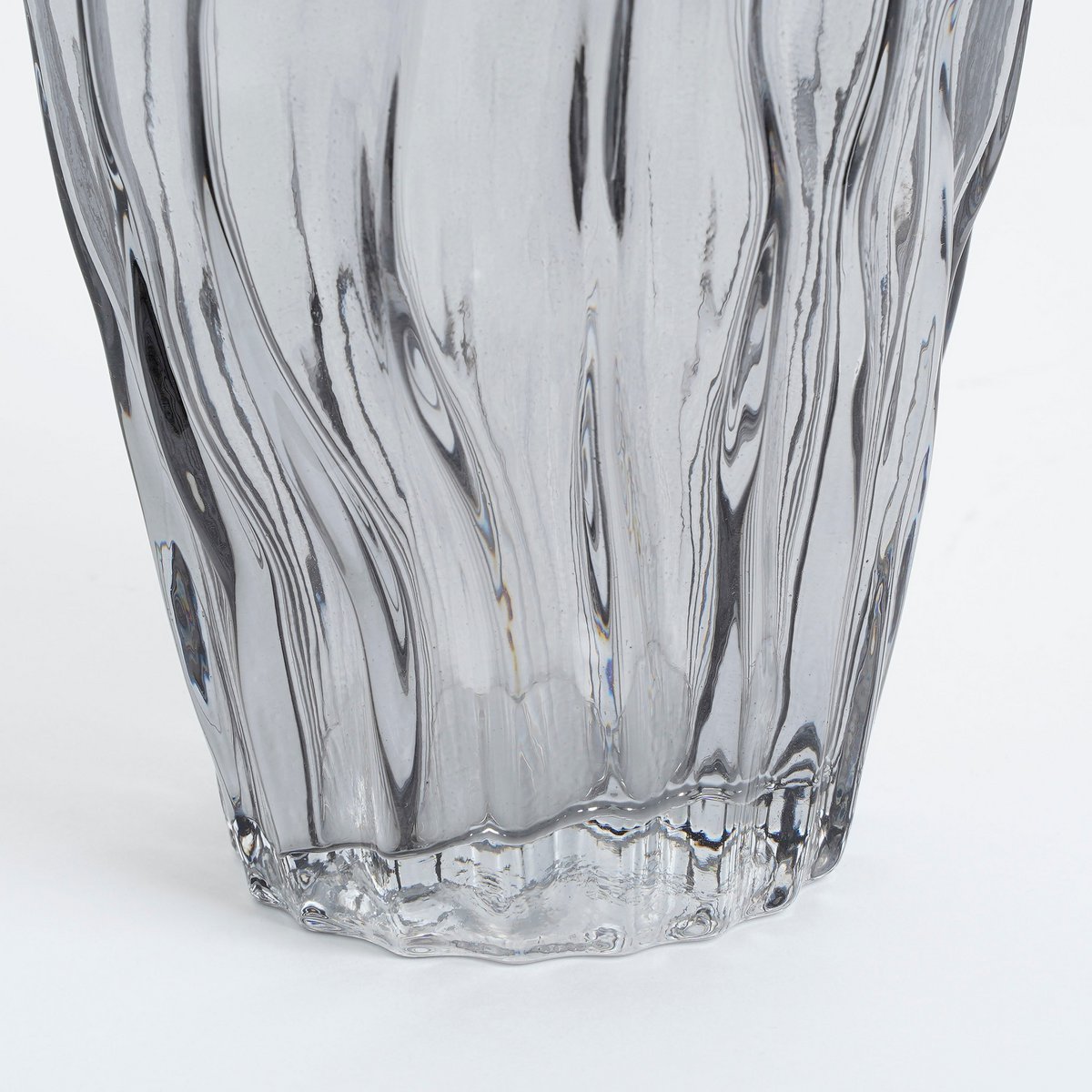 Katzenvase – H32 x Ø16 cm – Glas – Dunkelbraun