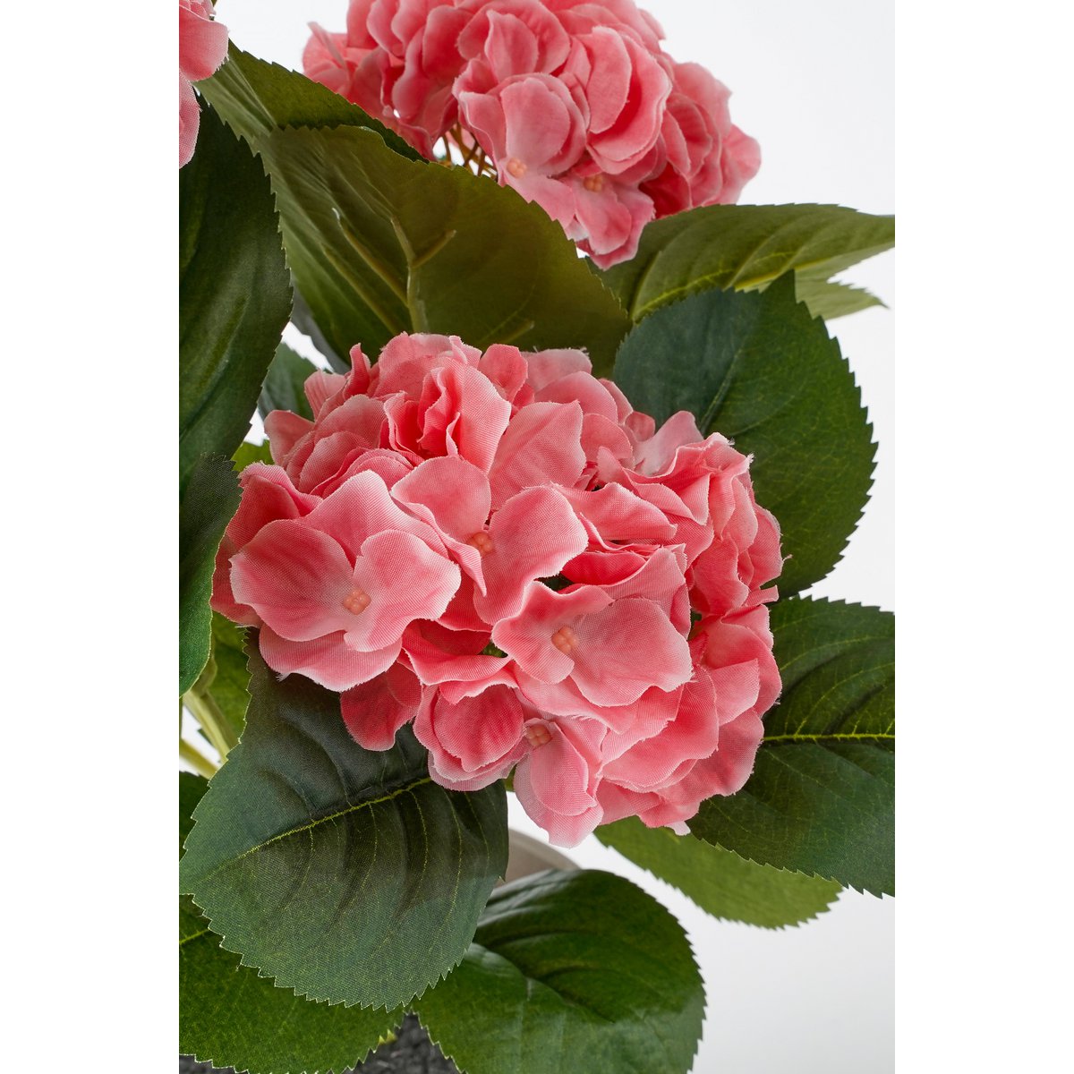 Künstliche Hortensienpflanze im Blumentopf Stan – H40 x Ø35 cm – Rosa