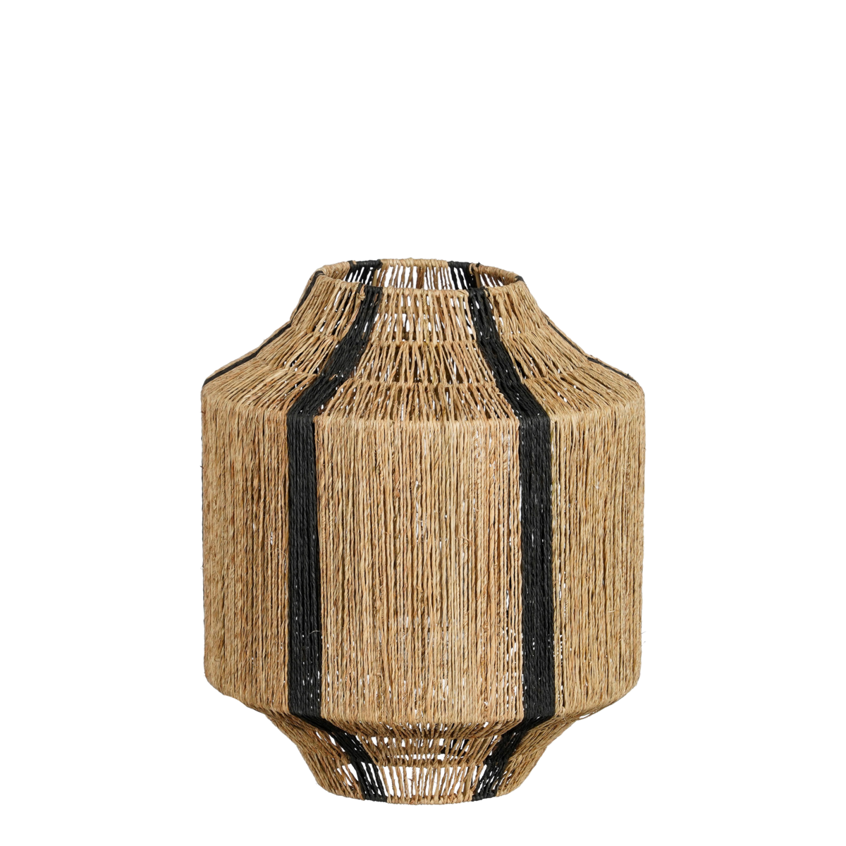 Liliano Laterne - H36 x Ø30 cm - Jute - Schwarz