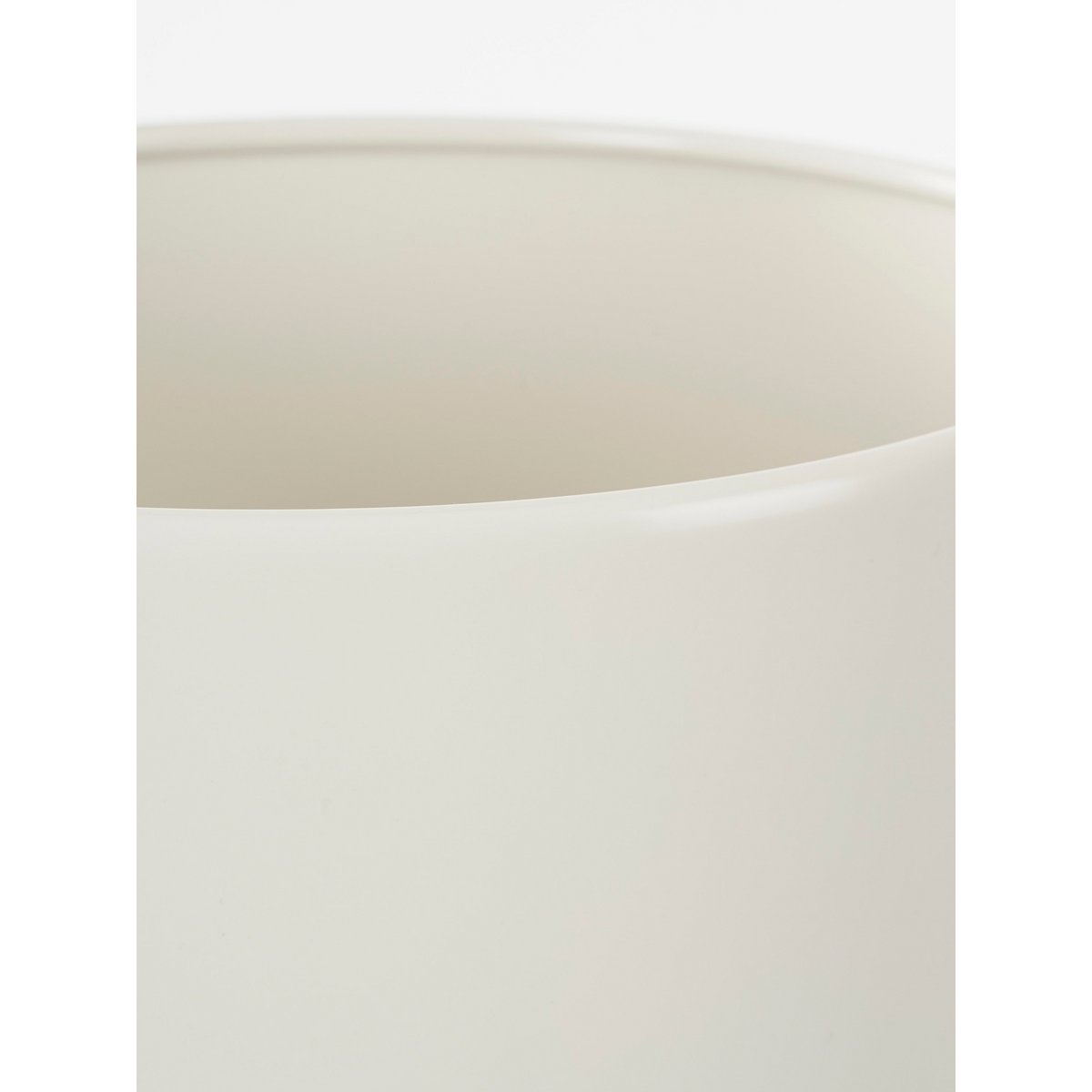 Widder-Blumentopf auf Ständer – 3er-Set – H32 x Ø24 cm – Weiß